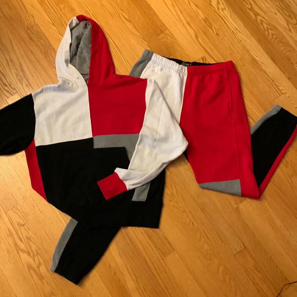 Men’s Colour Block Sweat Suite